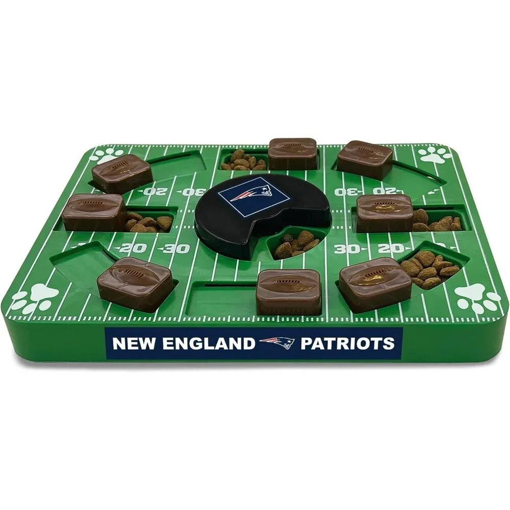 Pets First NFL Patriots Puzzle Treat Toy Dogs & Cats Interactive Dog Treat Toy!